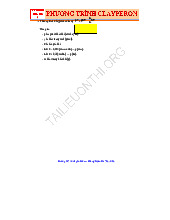 Phương trình Clayperon và Các Bài Tập Liên Quan môn Vật lý đại cương 2  | Học viện Công Nghệ Bưu Chính Viễn Thông