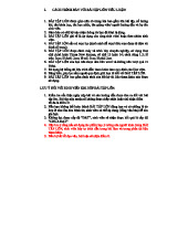 Hướng dẫn làm bài tập lớn: Các tiêu chuẩn và yêu cầu chính