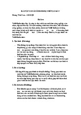 (EMA2202-5) Bài Tập Cơ Sở Công Nghệ Chế Tạo Máy - Hoàng Thái Sơn