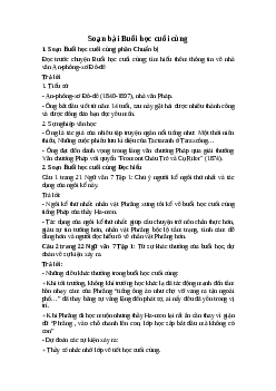 Soạn bài Buổi học cuối cùng | Ngữ văn 7 sách Cánh diều