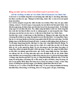 Văn mẫu lớp 6 Kết nối tri thức bài Đóng vai nhân vật Vua Chích Chòe kể lại truyện Vua Chích Chòe