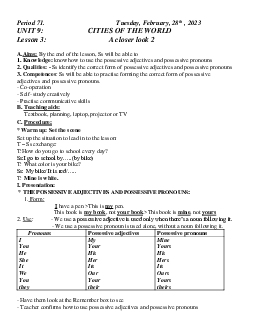 Giáo án Tiếng Anh 6 sách Global Success HK2 Tuần 25