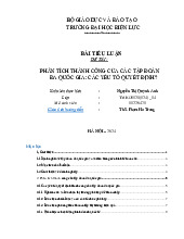 Bài luận 3: Phân tích thành công của tập đoàn đa quốc gia TMKD1128(124) | Môn Bảo vệ Rơ le | Đại học Điện lực