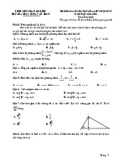 Đề giữa học kỳ 1 Toán 9 năm 2025 – 2026 trường THCS Tống Văn Trân – Ninh Bình