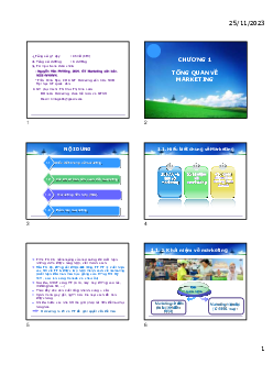 Marketing căn bản - Chương 1: Tổng quan về Marketing | Học viện Nông nghiệp Việt Nam