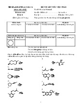 Đề thi kết thúc học phần Hóa hữ cơ 1 | Đại học Sư phạm Thành phố Hồ Chí Minh