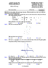 Đề cuối kỳ 1 Toán 12 năm 2024 – 2025 trường THPT Lê Lợi – Quảng Trị