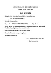 Đơn Xin Nghỉ Bơi