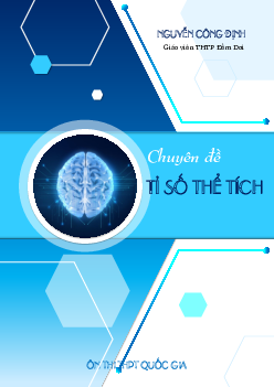 Bài toán VD – VDC tỉ số thể tích – Nguyễn Công Định Toán 12