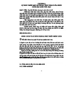 Bài 4: Nghiên Cứu Về Nhân Cách và Sự Phát Triển Nhân Cách Học Sinh