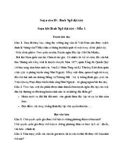 Soạn bài Bình Ngô đại cáo - Kết nối tri thức Ngữ văn lớp 10
