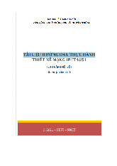 Tài liệu hướng dẫn thực hành môn Thiết kế và triển khai mạng IP | Trường Đại học Bách Khoa Hà Nội