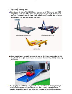 Các công cụ xếp dỡ hàng hóa phổ biến - Logistics vận tải hàng hóa | Trường Đại học Giao thông Vận Tải