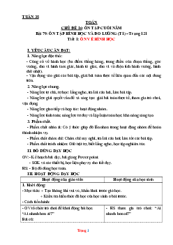 Giáo án Toán 3 Kết nối tri thức (KNTT) tuần 35