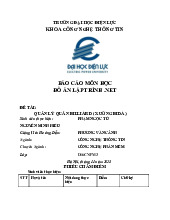 Đồ án Lập trình .NET: Quản lý Quán Xưởng Bida | Đại học Điện lực