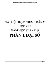 Tài liệu học thêm Toán 7 học kì II năm học 2025 – 2026 Phần I. Đại số