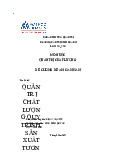 Đề án mẫu quản trị chuổi cung ứng - Tài liệu tham khảo | Đại học Hoa Sen
