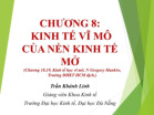 Chương 8: Kinh tế vĩ mô của nền kinh tế mở - Môn Kinh tế vĩ mô - Đại Học Kinh Tế - Đại học Đà Nẵng