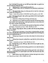 Trắc nghiệm Luật dân sự và Luật tố tụng dân sự có đáp án | Đại học Nội Vụ Hà Nội