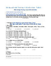 Bài tập cuối tuần Toán lớp 4 Kết nối tri thức - Tuần 6