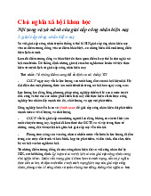 Bài tập Chủ nghĩa xã hội: Nội sung và sứ mênh của giai cấp công nhân hiện nay