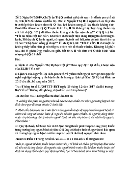 Bài tập nhóm môn Luật hình sự II