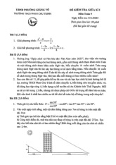 Đề giữa kì 1 Toán 9 năm 2025 – 2026 trường THCS Phan Chu Trinh – Hà Nội