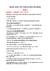 Đề cương môn Tư tưởng Hồ chí minh - trường đại học kinh tế- tài chính thành phố Hồ chí minh.