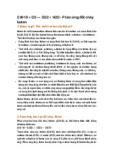 C4H10 + O2 → CO2 + H2O - Phản ứng đốt cháy butan