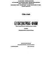 Tài liệu Giáo dục Quốc phòng - An ninh Tập 1 cho Sinh viên Đại học