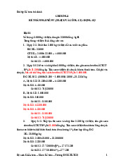 Bài tập chương 1 kế toán tài chính | Đại học Kinh tế kỹ thuật công nghiệp