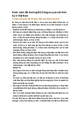 Danh sách Bộ trưởng Bộ Công an qua các thời kỳ ở Việt Nam