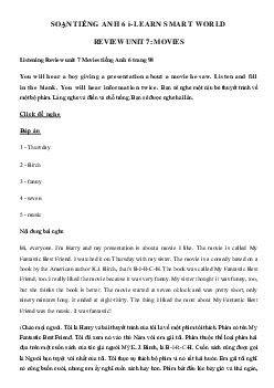 Review Unit 7 lớp 6 Movies - Smart World