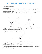 Tóm tắt lý thuyết và các dạng bài tập góc và đường thẳng song song Toán 7