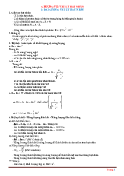 Phương pháp giải Đại cương vật lý hạt nhân
