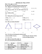 TOP 6 đề thi học kỳ 1 môn Toán lớp 6 năm học 2024 - 2025 | Bộ sách Chân trời sáng tạo