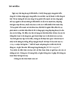 Đồ án cuối kì | Thiết kế mạch | Đại học Khoa học Xã hội và Nhân văn, Đại học Quốc gia Thành phố HCM