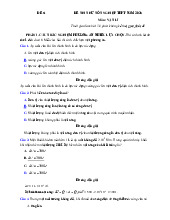 Đề thi thử tốt nghiệp THPT 2025 môn Vật lí bám sát đề minh họa - Đề 61