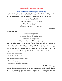 Soạn bài Tập làm thơ lục bát | Ngữ Văn 6 Cánh Diều tập 1