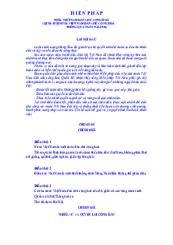 Luật hiến pháp học phần Luật hiến pháp