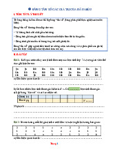 Bài Tập Toán 7 Bảng Tần Số Có Lời Giải