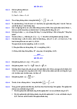 Tuyển tập 40 đề ôn thi cuối học kì 1 môn Toán 11