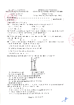 Đề thi đánh giá năng lực năm 2024 môn Hóa học của Trường Đại học Sư phạm Hà Nội