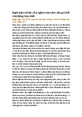 Nghị luận xã hội về ý nghĩa của cách sống ở thế chủ động hay nhất