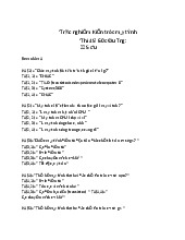 Bộ câu hỏi trắc nghiệm môn Kiến trúc máy tính    | Trường đại học kinh doanh và công nghệ Hà Nội