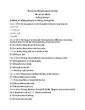 Tổng hợp câu hỏi và đáp án Mạng không dây & di động C1-5 | Đại học Điện lực