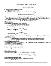 Tổng hợp những công thức sinh học hay cần nhớ  | Lý thuyết sinh học | Trường Đại học khoa học Tự nhiên
