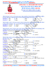 (Cô Vũ Mai Phương) Bộ đề nắm chắc điểm 8 - Đề số 12 - Tài liệu tổng hợp