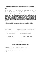 Top 8 Biên bản bầu ban cán sự lớp năm học 2024-2025