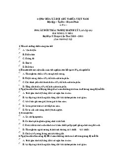 TOP 190 Câu hỏi trắc nghiệm SINH LÝ MÁU (có đáp án) | Trường Đại học Y dược Cần Thơ